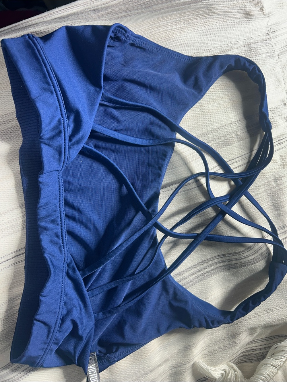 Victoria's Secret Royal Blue Strappy Sports Bra